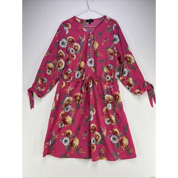 Lily Morgan Dress Women’s Size XL Pink Floral Print - Picture 1 of 6